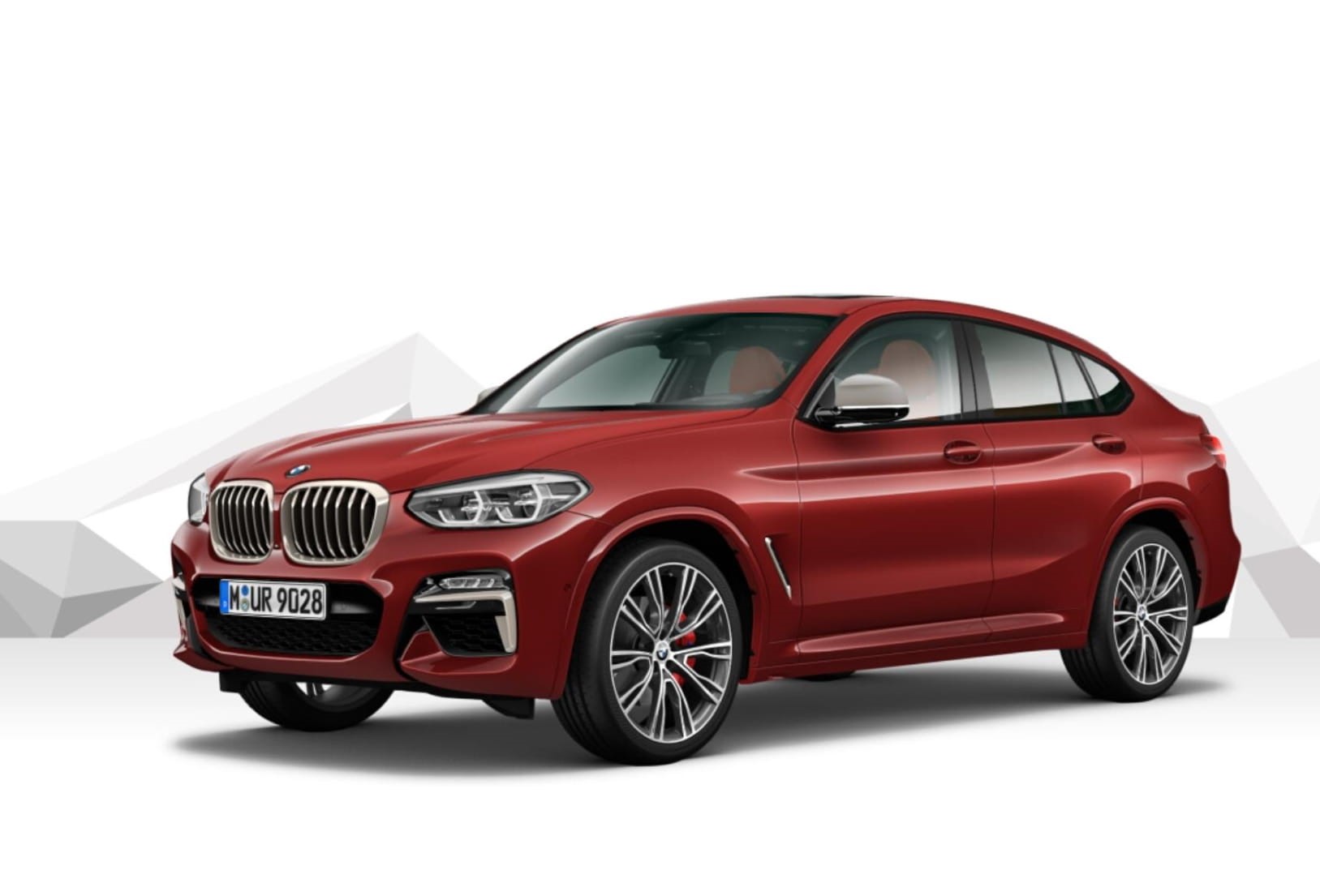 BMW X4 M40d - červená metalíza, nákup online, nové auto ve výrobě, sleva
